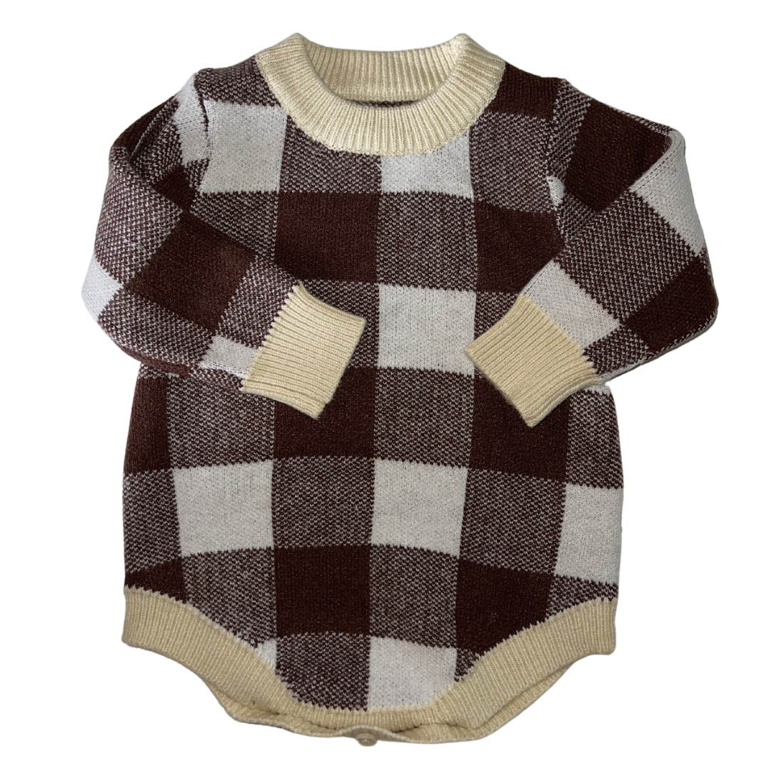 Winsome Gentleman Plaid It's Fall Y'all Infant Set Onesie