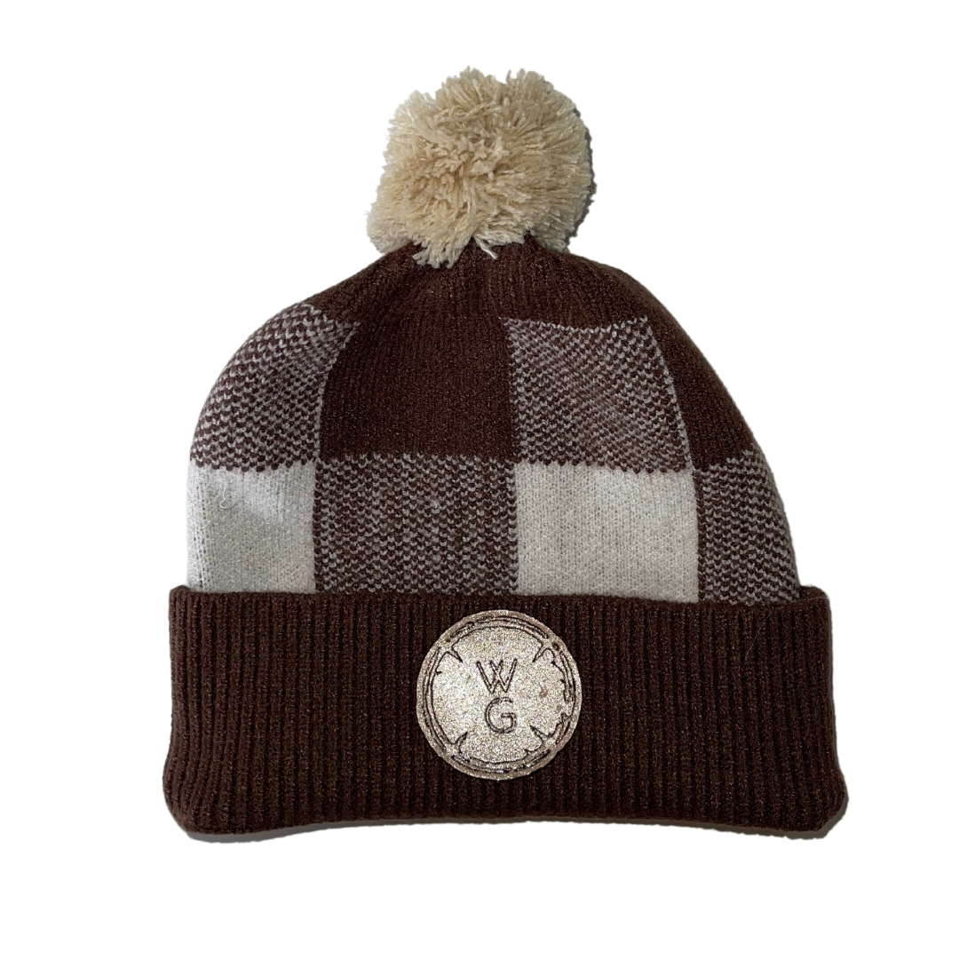 Winsome Gentleman Plaid It's Fall Y'all Infant Set Pom Pom hat